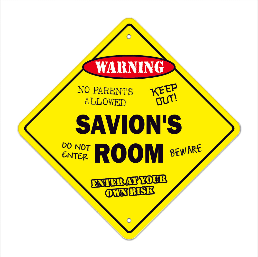 Savion's Room Sign