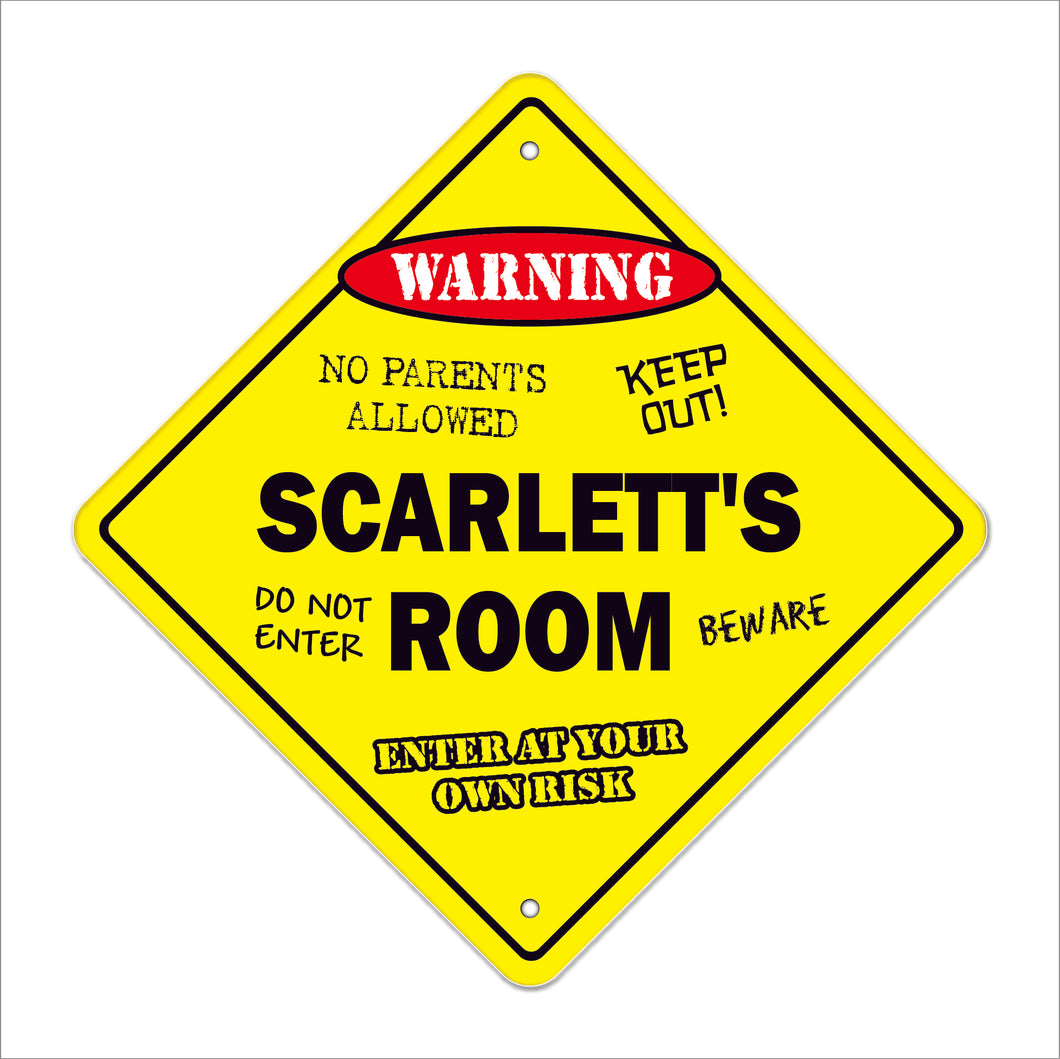 Scarlett's Room Sign