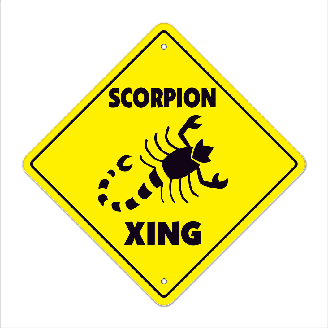 Scorpion Crossing Sign