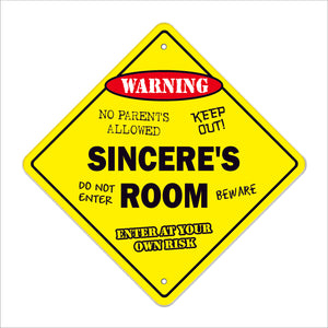 Sincere's Room Sign