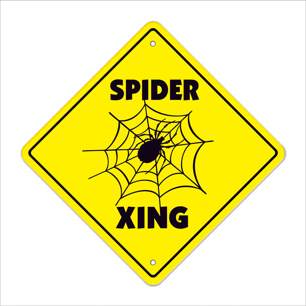 Spider Crossing Sign