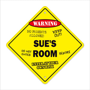 Sue's Room Sign