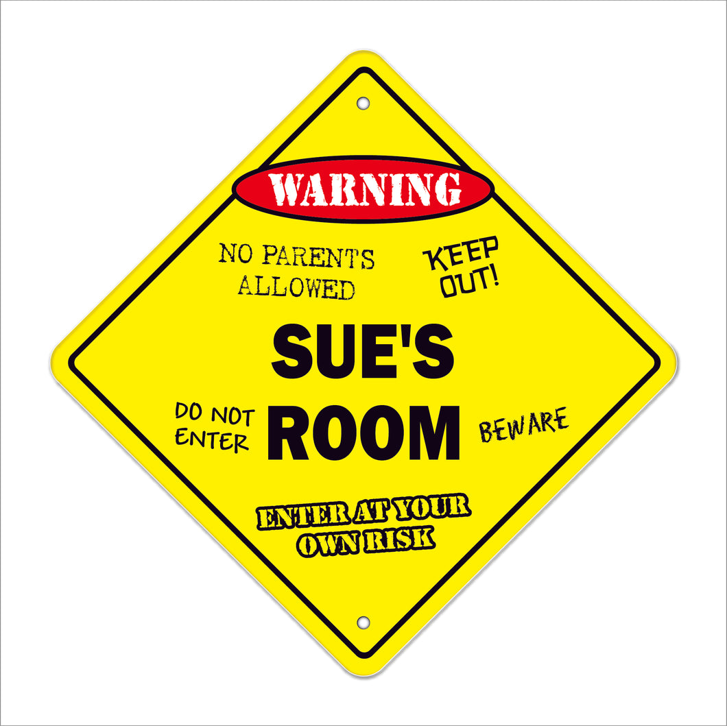 Sue's Room Sign