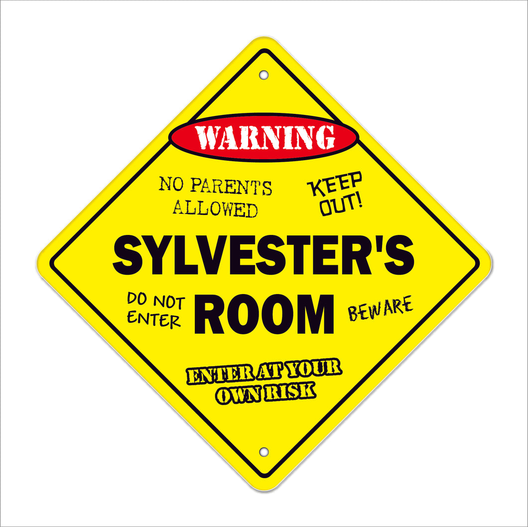 Sylvester's Room Sign