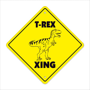 T-rex Crossing Sign