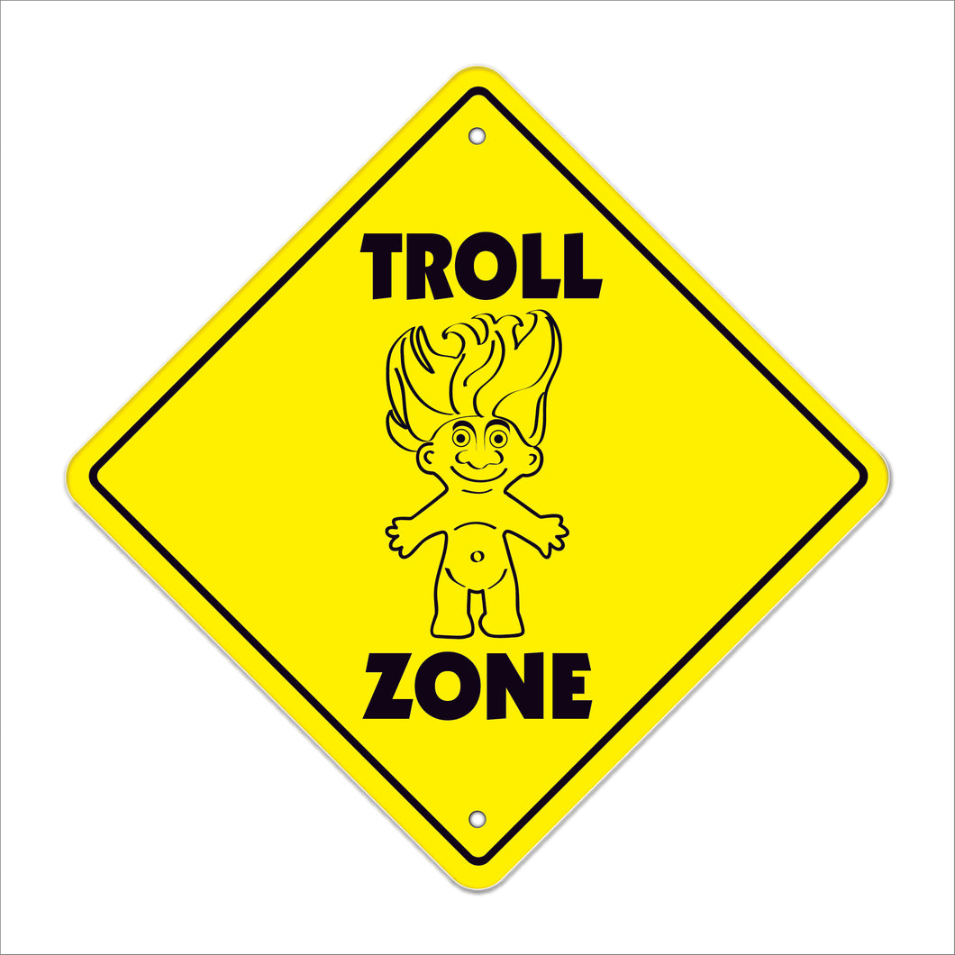 Troll Crossing Sign