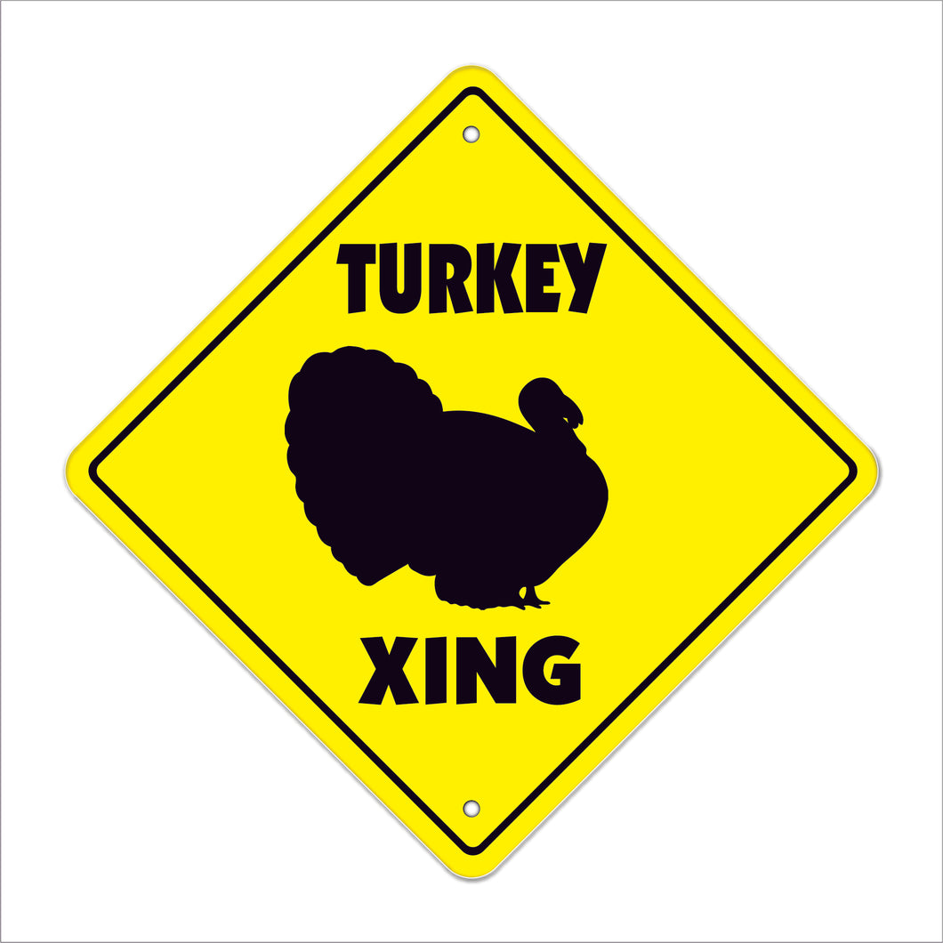 Turkey Crossing Sign