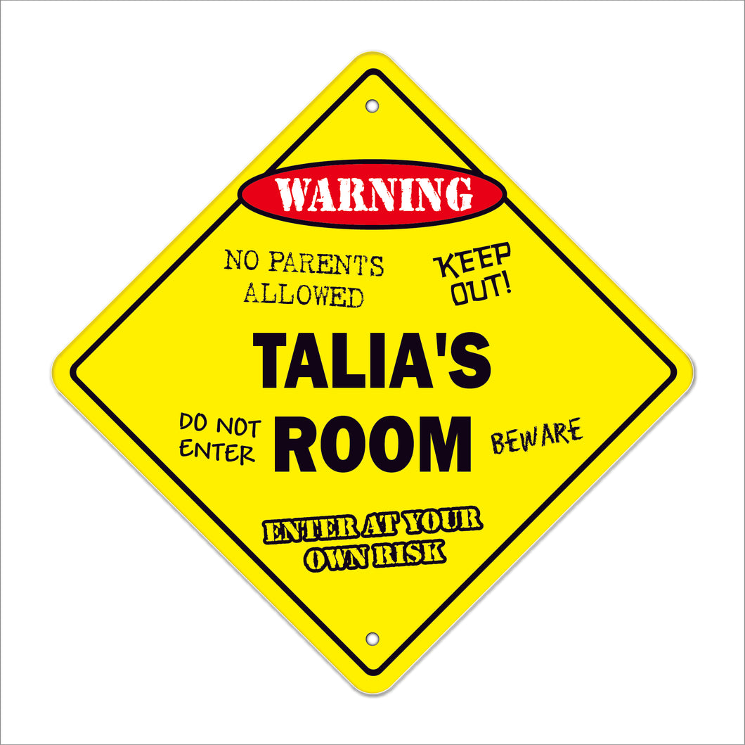 Talia's Room Sign