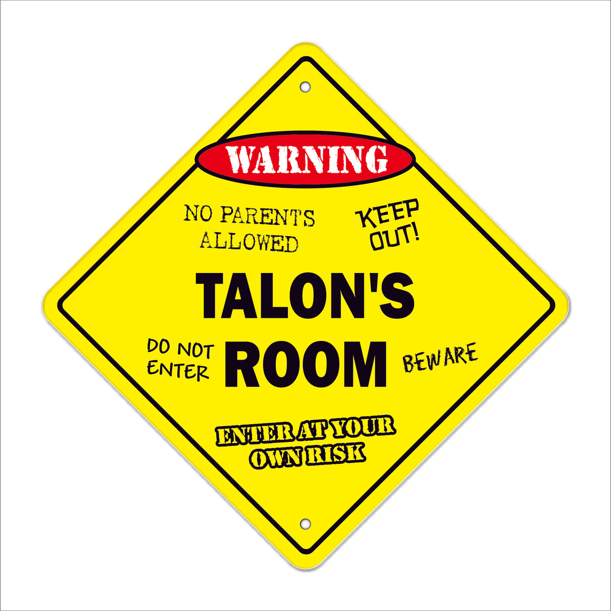 Talon's Room Sign