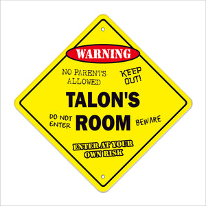 Talon's Room Sign