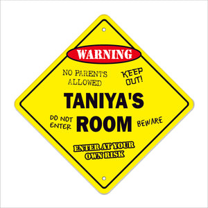 Taniya's Room Sign