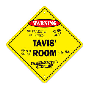 Tavis' Room Sign