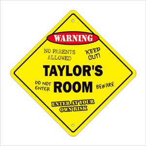 Taylor's Room Sign