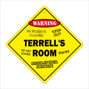 Terrell's Room Sign