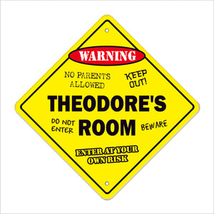 Theodore's Room Sign