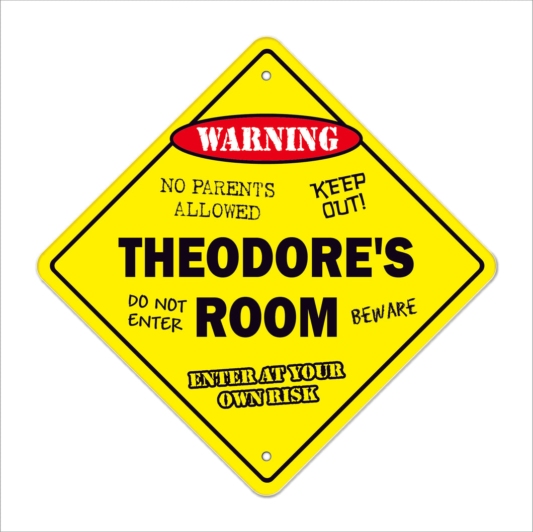 Theodore's Room Sign