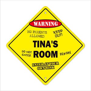 Tina's Room Sign