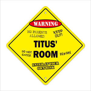 Titus' Room Sign