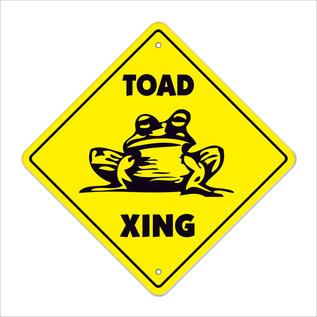 Toad Crossing Sign