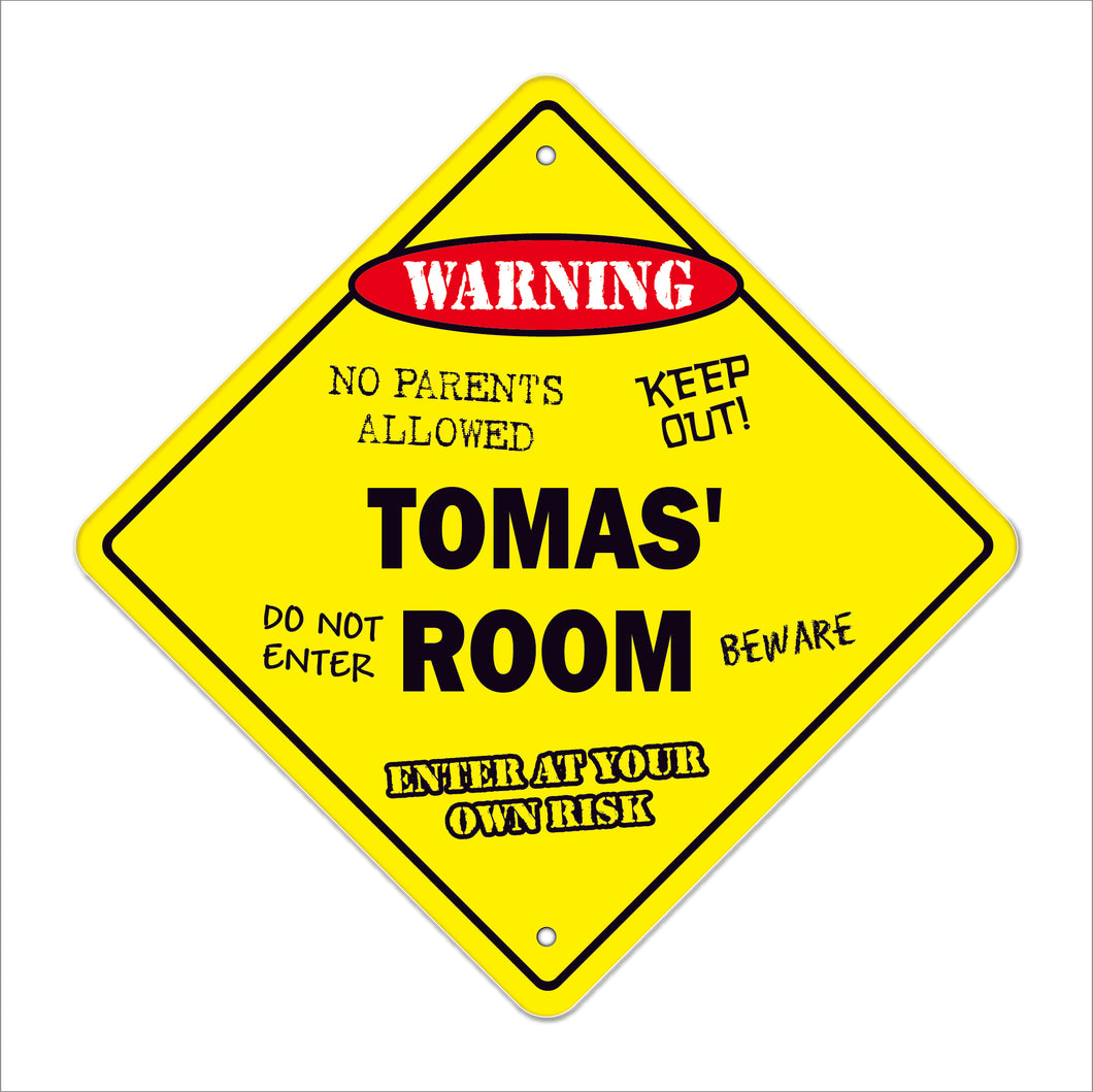 Tomas' Room Sign