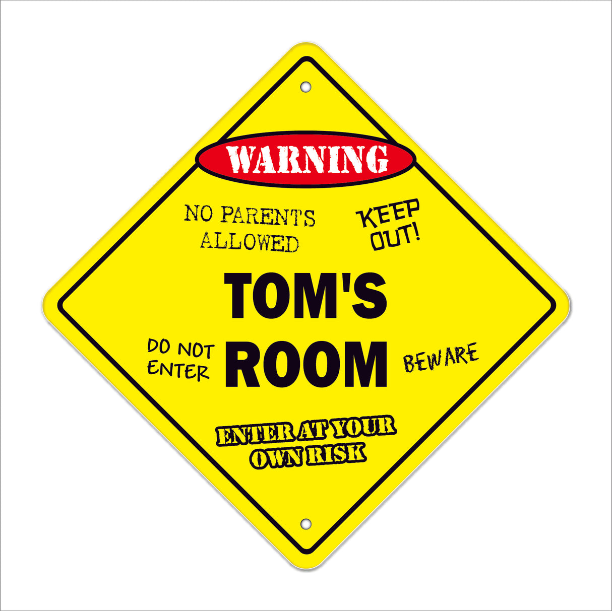 Tom's Room Sign