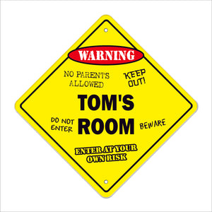 Tom's Room Sign