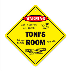 Toni's Room Sign