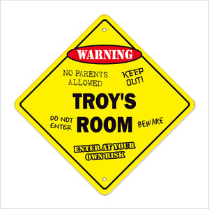 Troy's Room Sign