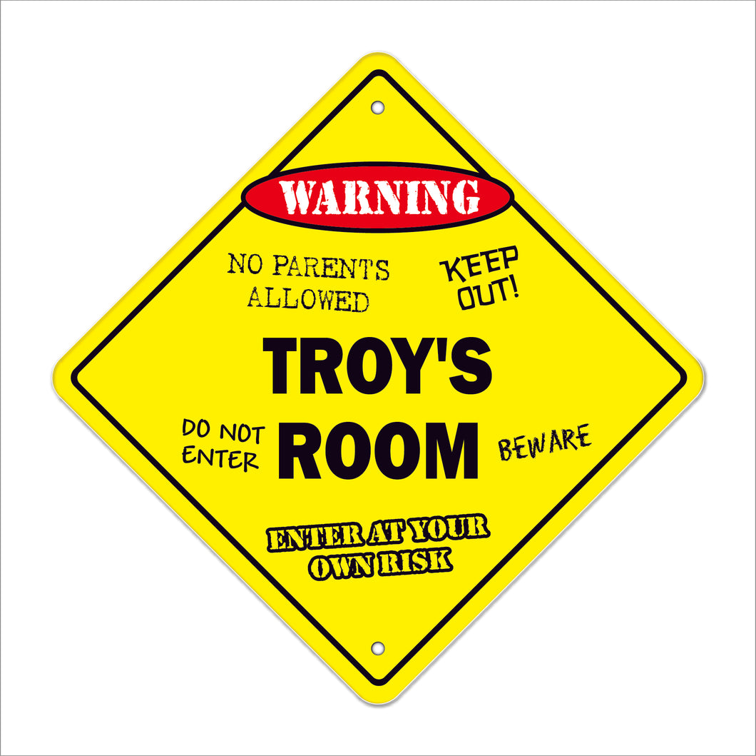 Troy's Room Sign