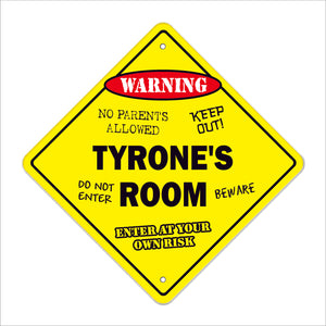 Tyrone's Room Sign