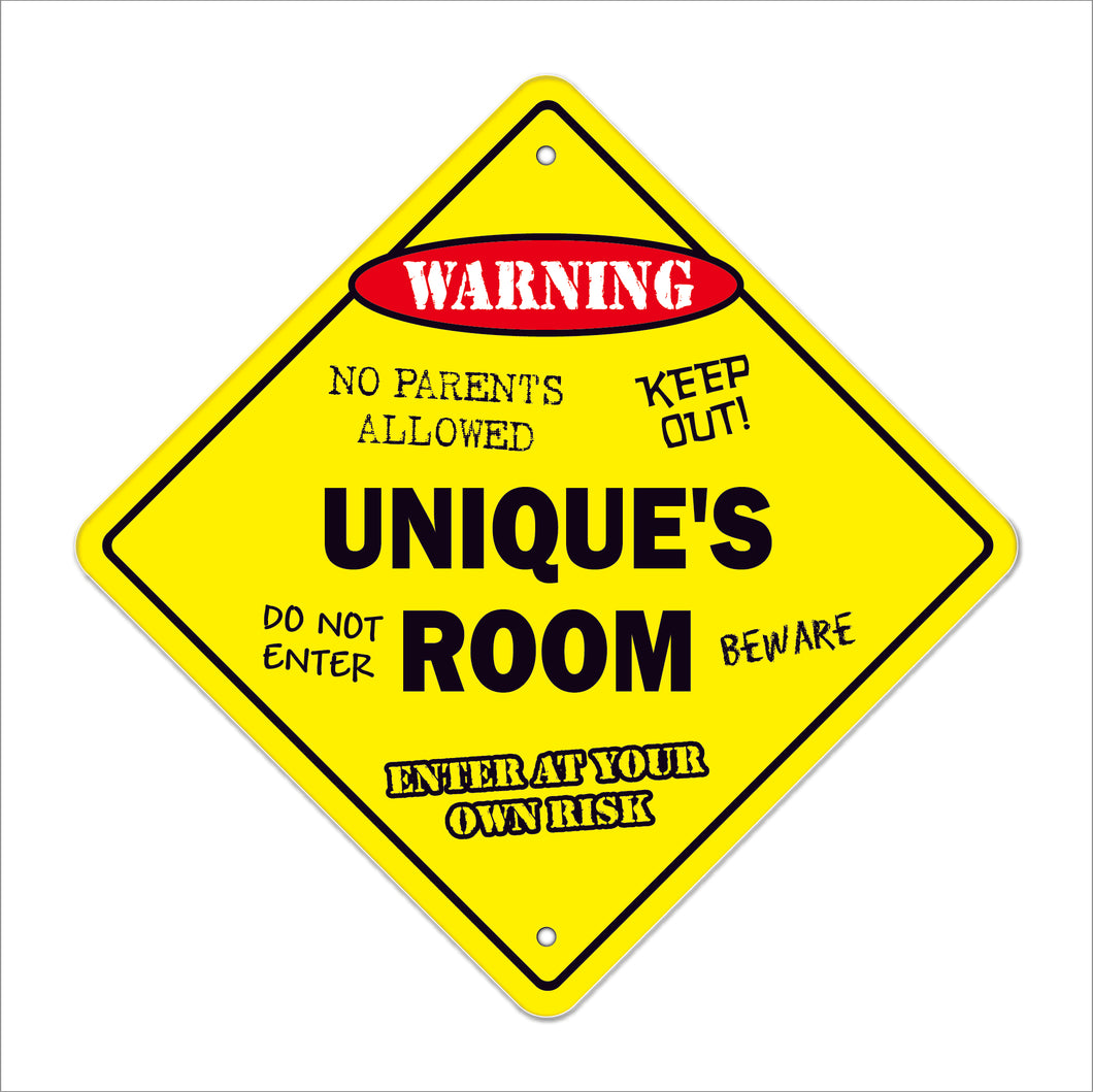Unique's Room Sign