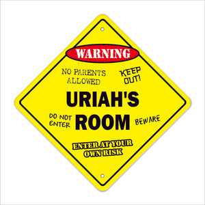 Uriah's Room Sign