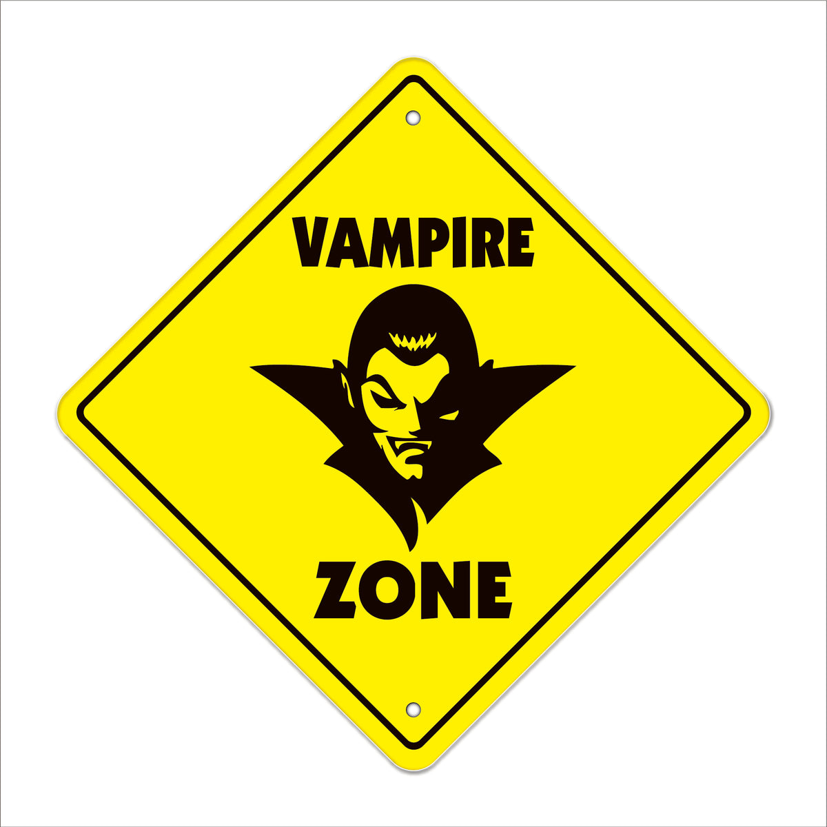 Vampire Crossing Sign Metal Plastic Decal Funny Gift Bedroom – SignMission
