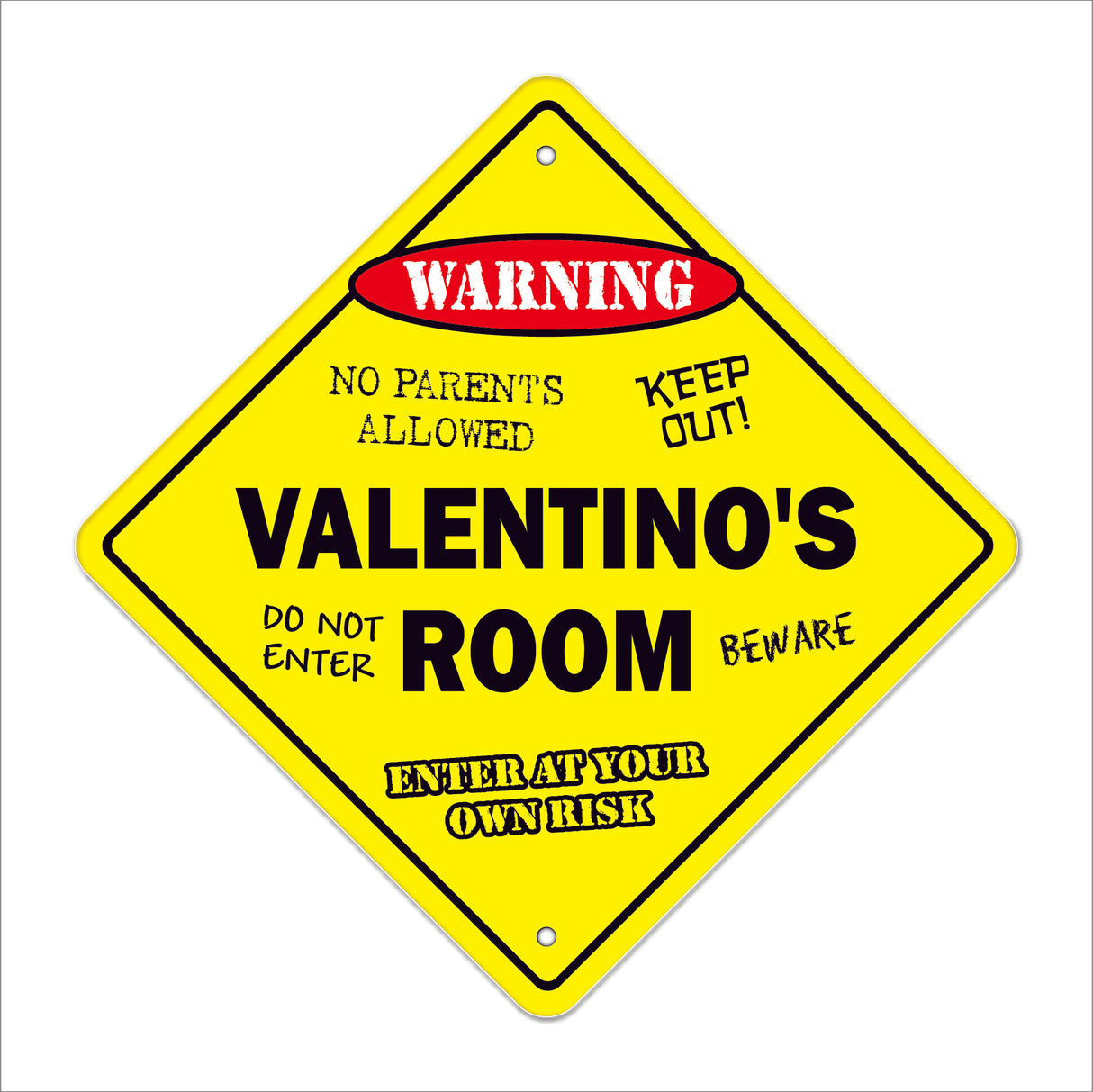 Valentino's Room Sign