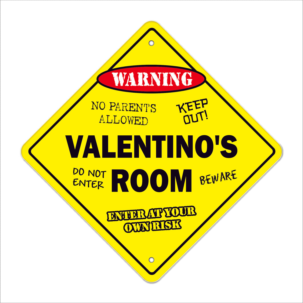 Valentino's Room Sign