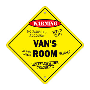 Van's Room Sign