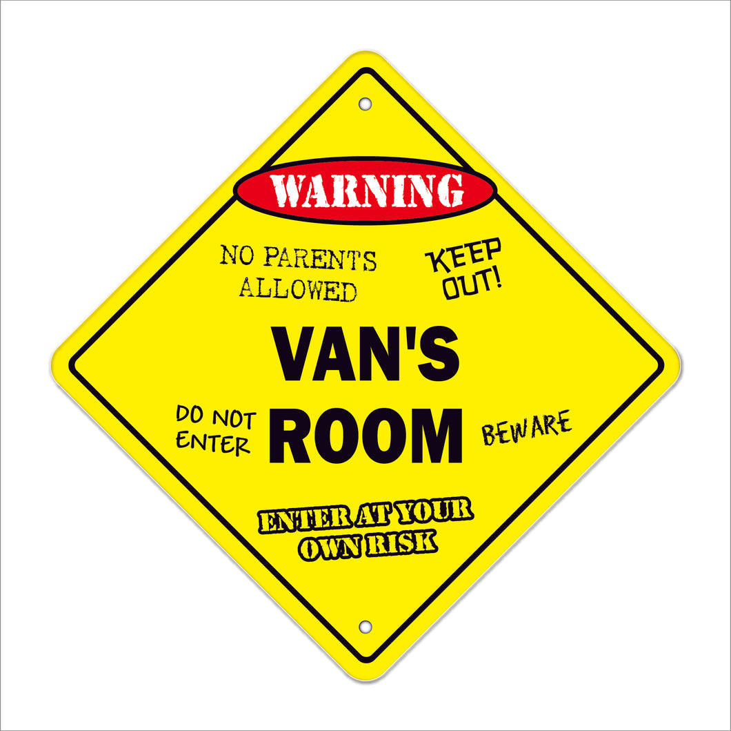 Van's Room Sign