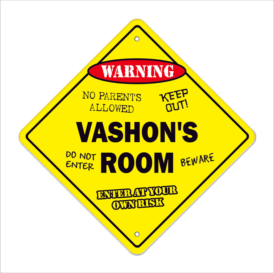 Vashon's Room Sign