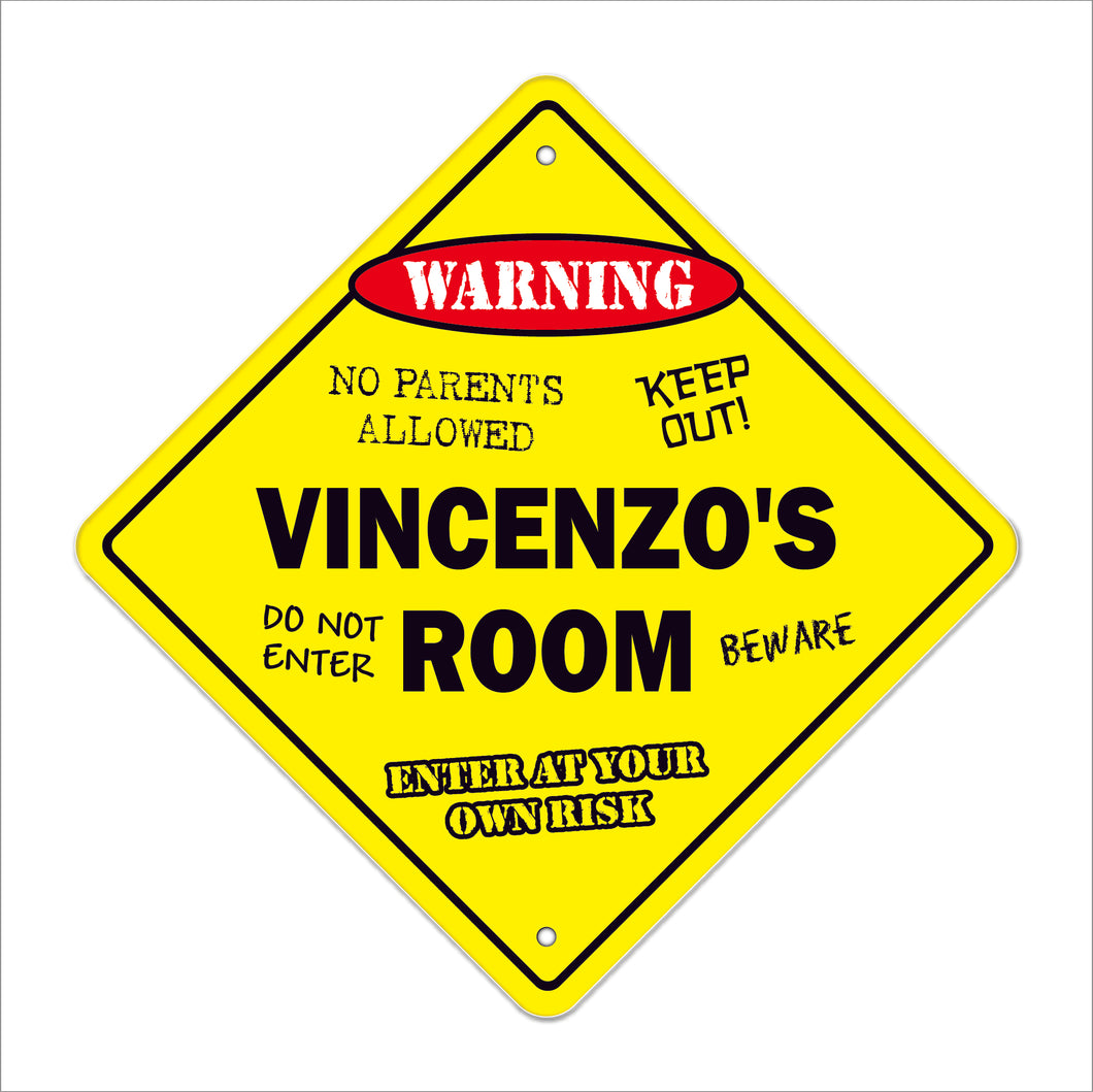 Vincenzo's Room Sign