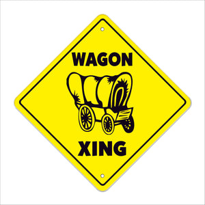 Wagon Crossing Sign