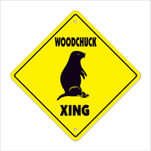 Woodchuck Crossing Sign