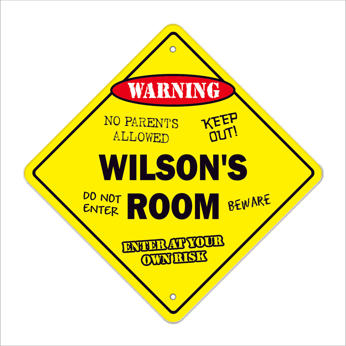 Wilson's Room Sign