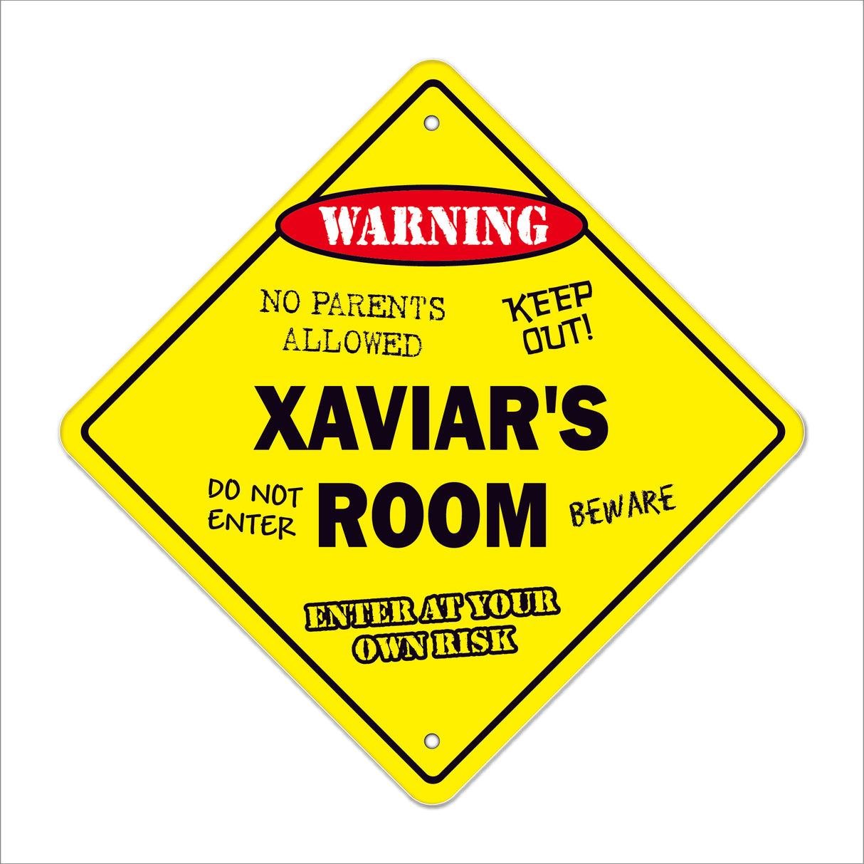 Xaviar's Room Sign
