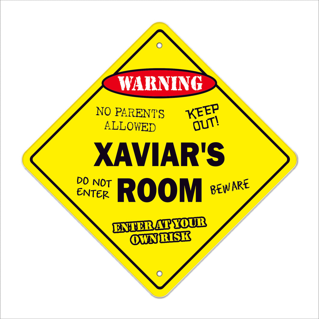 Xaviar's Room Sign