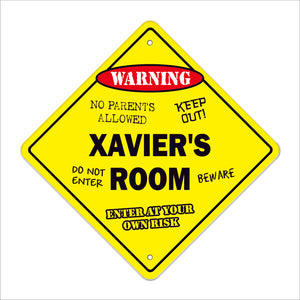 Xavier's Room Sign