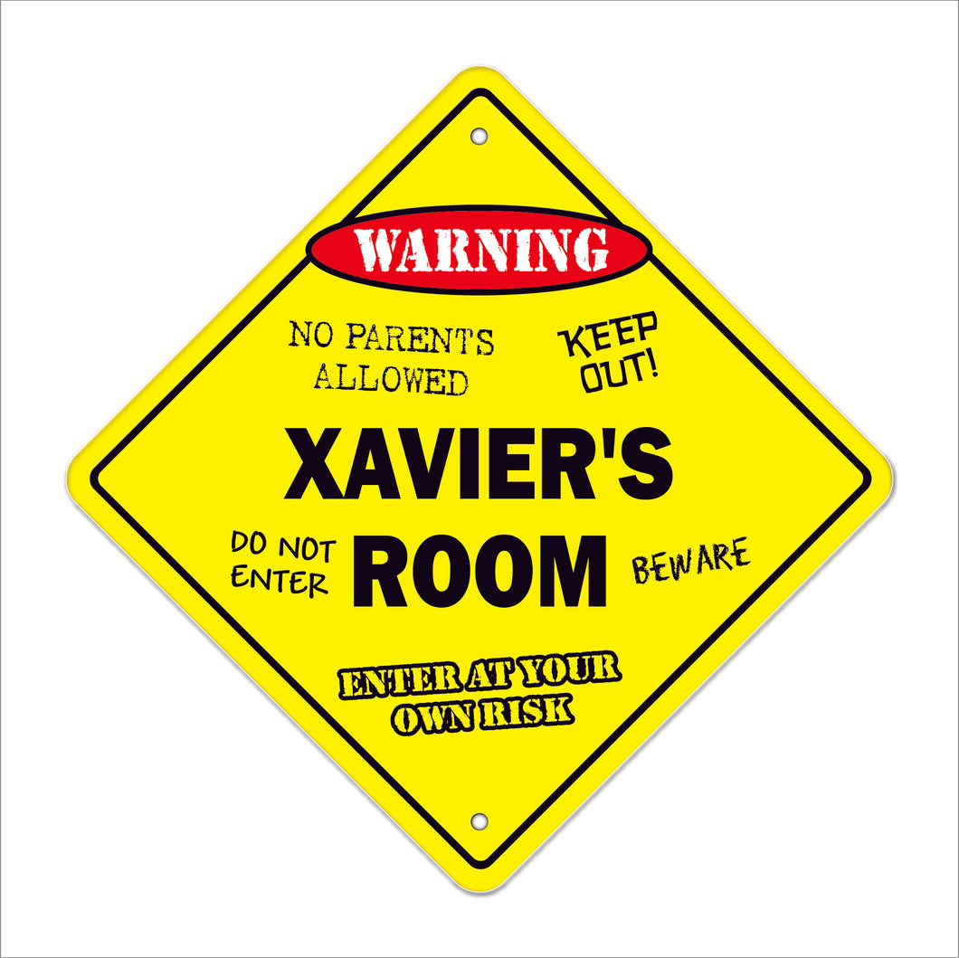 Xavier's Room Sign