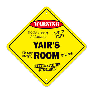 Yair's Room Sign