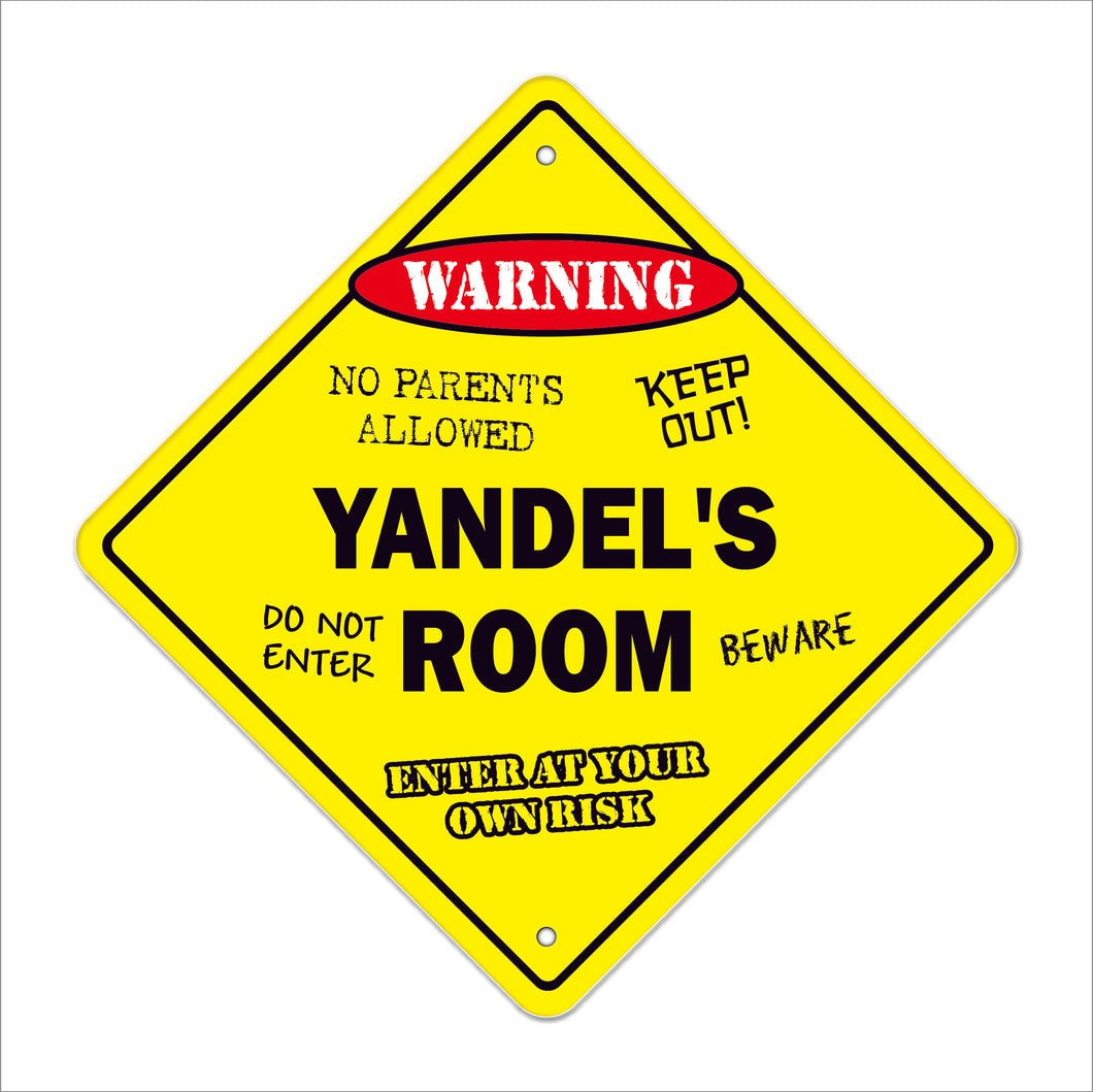 Yandel's Room Sign