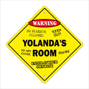 Yolanda's Room Sign