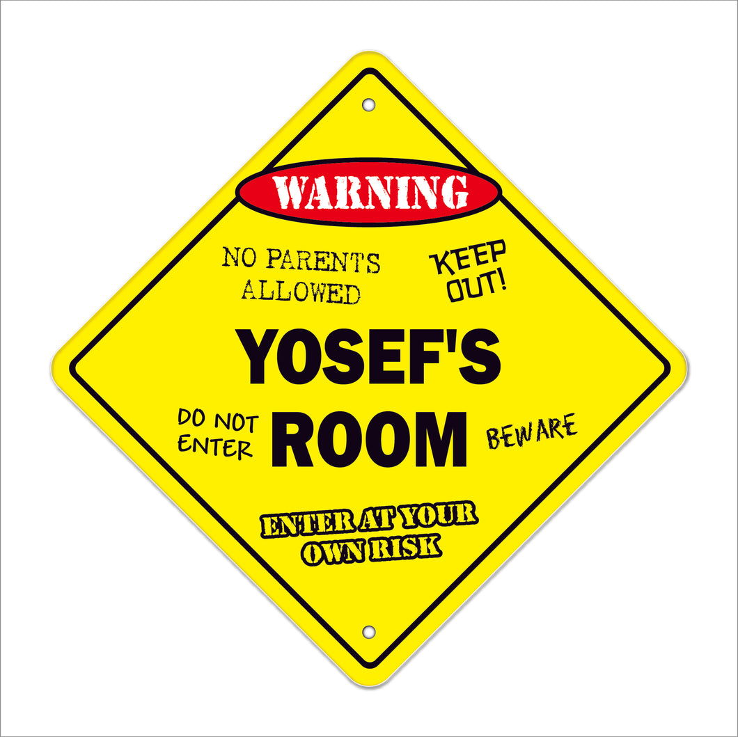 Yosef's Room Sign